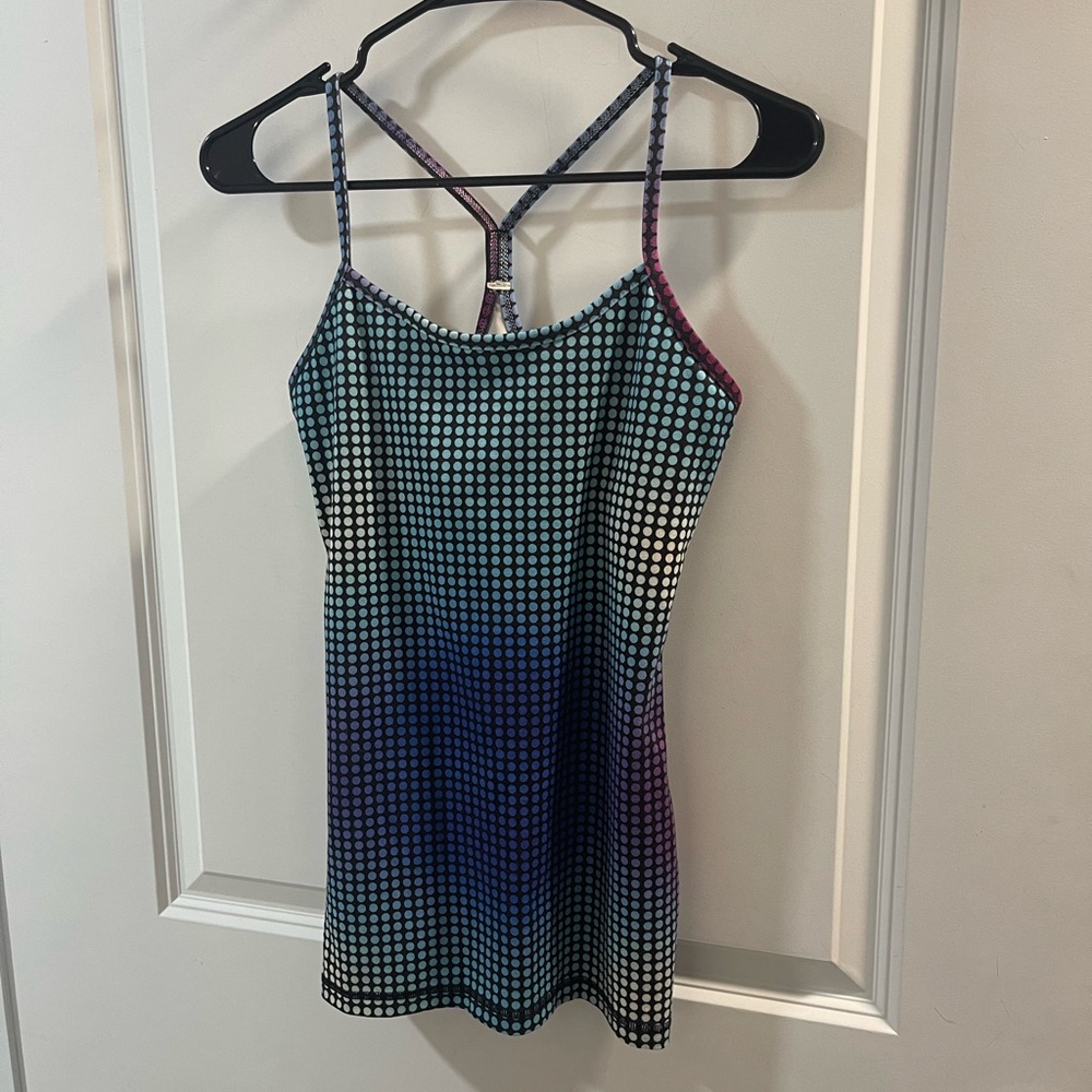 Lululemon Power Y Multicolor Strappy Tank Top Size 6